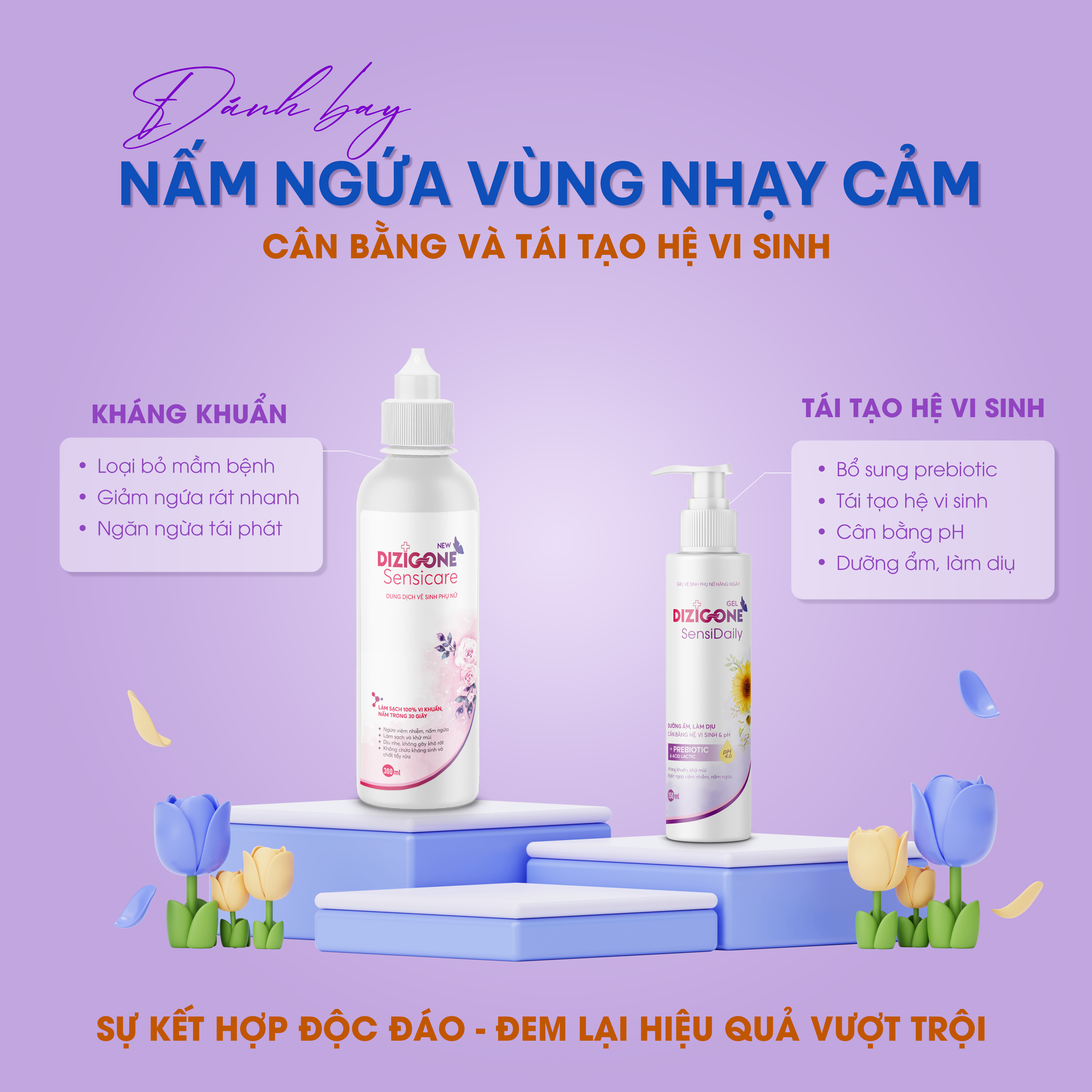 bộ đôi dung dịch vệ sinh Dizigone